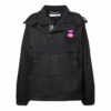 Chaqueta con capucha y logo Off-White para hombre, corte holgado, color negro