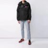Chaqueta con capucha y logo Off-White para hombre, corte holgado, color negro