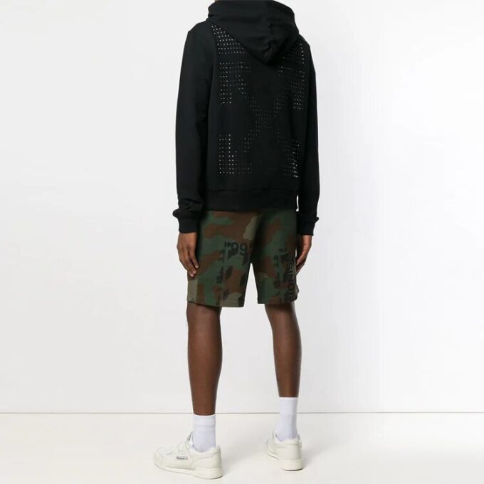 Chaqueta con capucha y logotipo decorado SS19