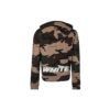 Chaqueta con cremallera de camuflaje verde