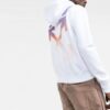 Chaqueta con cremallera de color liso Off-White para hombre FW21, color blanco