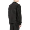 Chaqueta con cremallera en la solapa y color liso para hombre de Off-White, negra