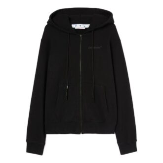 Chaqueta con cremallera estampada Off-White para hombre, temporada primavera-verano 2022, color negro