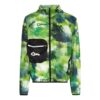 Chaqueta con cremallera y estampado de camuflaje, versión verde