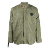 Chaqueta con cremallera y estampado de letras grandes FW21, versión verde