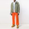 Chaqueta con cremallera y estampado de letras grandes FW21, versión verde