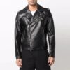 Chaqueta con cremallera y estampado de sarga Off-White para hombre FW22, color negro