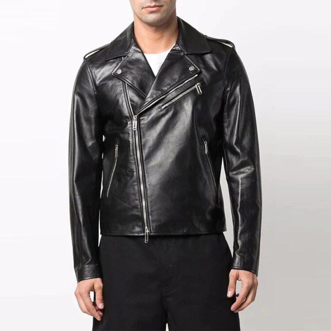 Chaqueta con cremallera y estampado de sarga Off-White para hombre FW22, color negro