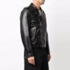 Chaqueta con cremallera y estampado de sarga Off-White para hombre FW22, color negro