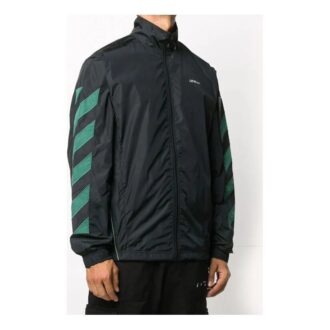 Chaqueta con cremallera y rayas diagonales FW20