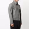 Chaqueta con cremallera y solapa en color liso FW21, versión gris
