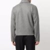 Chaqueta con cremallera y solapa en color liso FW21, versión gris