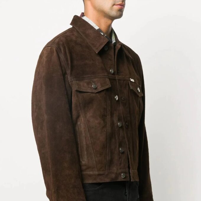 Chaqueta con estampado clásico de flechas, marrón