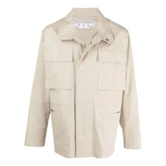 Chaqueta con estampado de Arrows de la colección primavera-verano 2022, color marrón