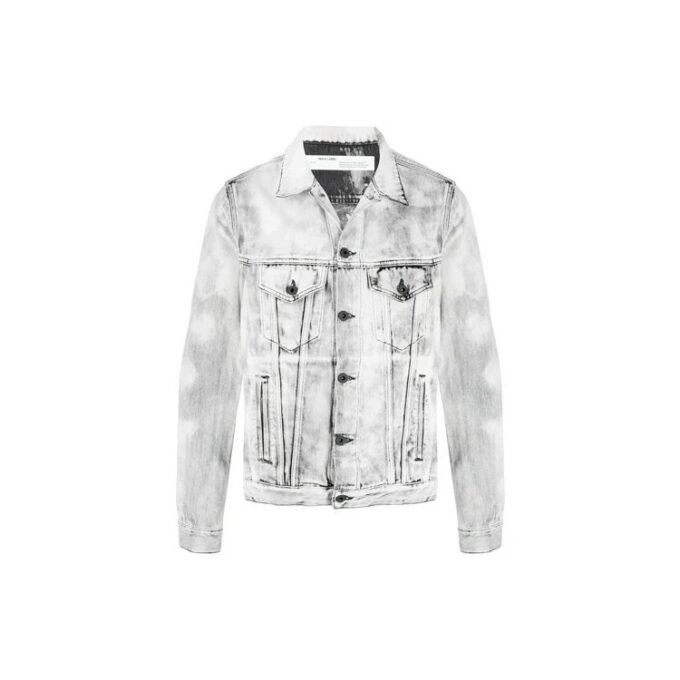 Chaqueta con estampado de Arrows SS20 para hombre, gris