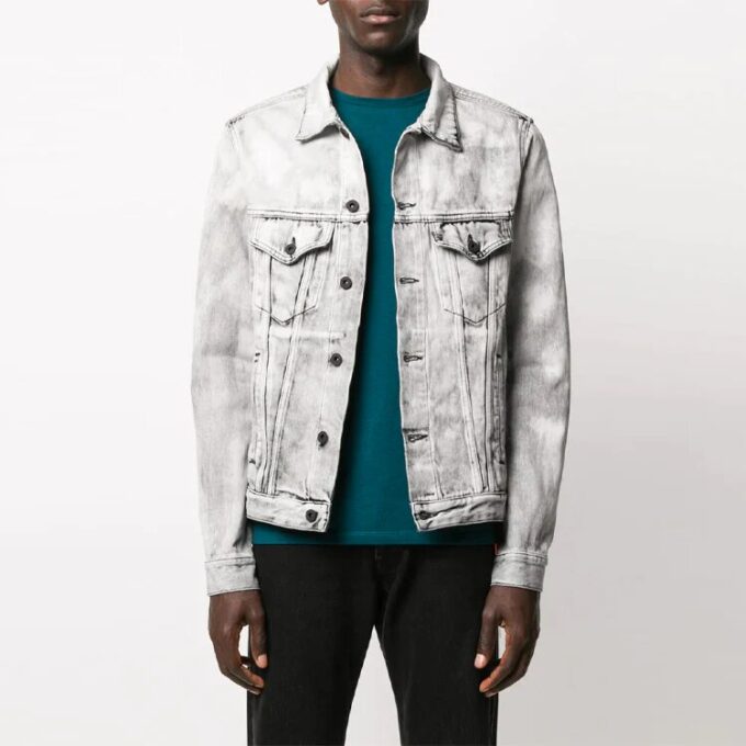 Chaqueta con estampado de Arrows SS20 para hombre, gris