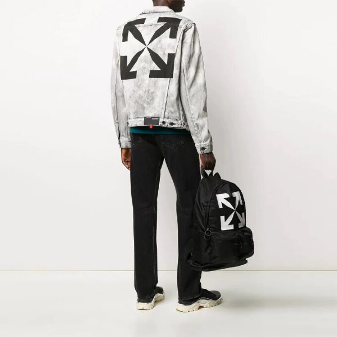 Chaqueta con estampado de Arrows SS20 para hombre, gris