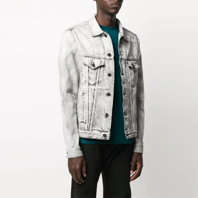 Chaqueta con estampado de Arrows SS20 para hombre, gris