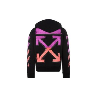 Chaqueta con estampado de flechas grandes FW21, versión en negro