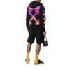 Chaqueta con estampado de flechas grandes FW21, versión en negro