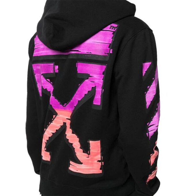Chaqueta con estampado de flechas grandes FW21, versión en negro