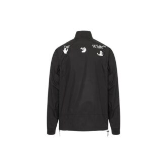 Chaqueta con estampado de logotipo FW20 para hombre, negra