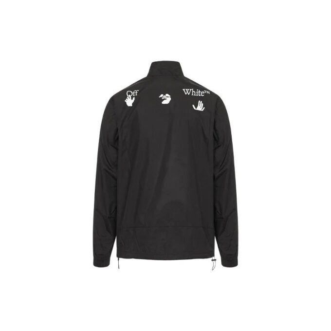 Chaqueta con estampado de logotipo FW20 para hombre, negra