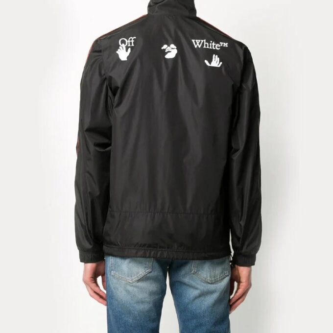 Chaqueta con estampado de logotipo FW20 para hombre, negra