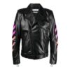 Chaqueta con estampado en la solapa SS21, negra