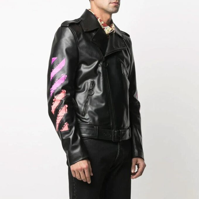 Chaqueta con estampado en la solapa SS21, negra