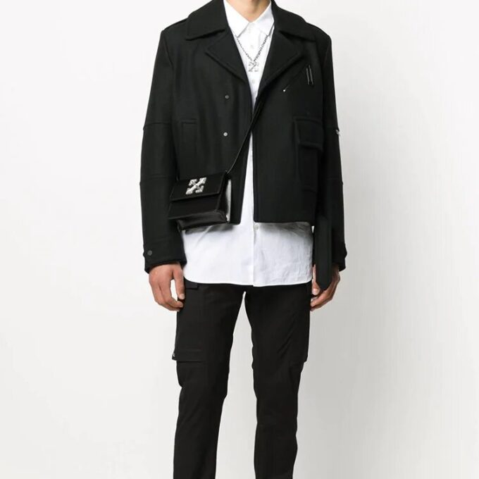 Chaqueta con logotipo grande «Negro»