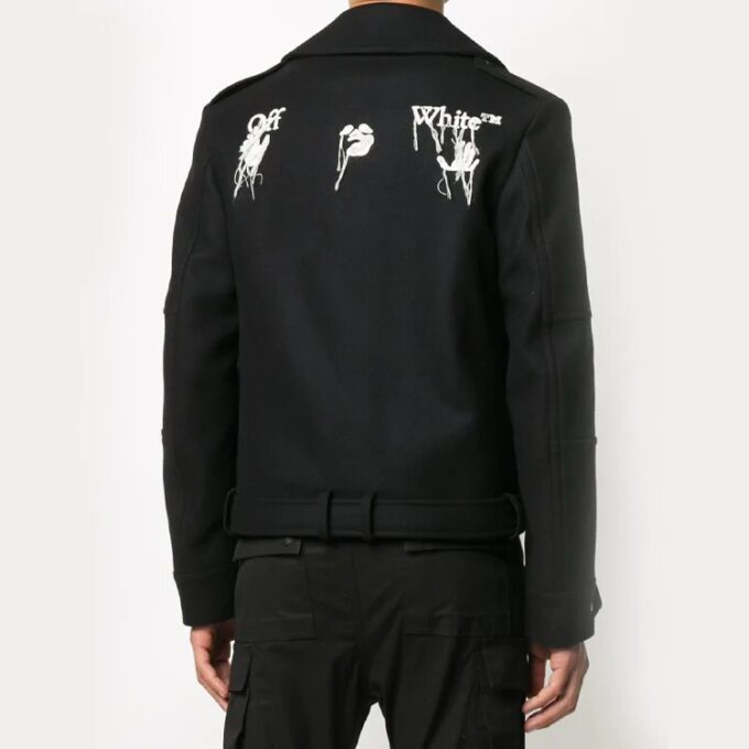 Chaqueta con logotipo grande «Negro»