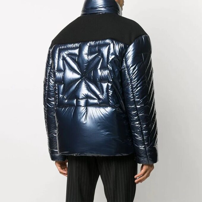 Chaqueta con logotipo Off-White para hombre, azul
