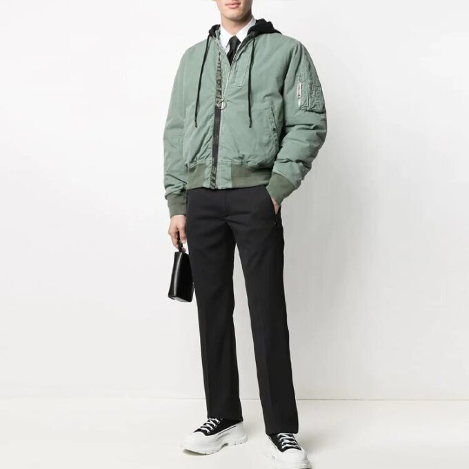 Chaqueta con logotipo para hombre SS21 Verde