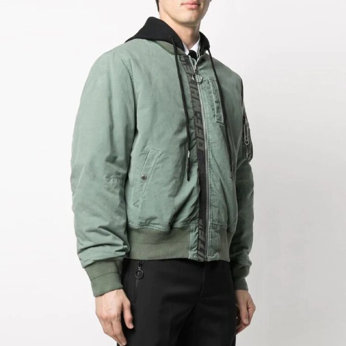 Chaqueta con logotipo para hombre SS21 Verde