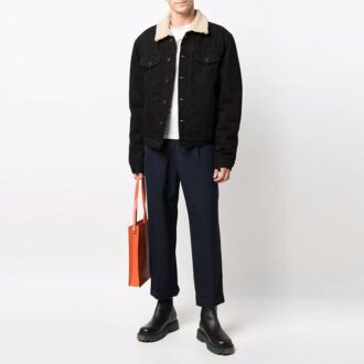 Chaqueta con solapas ecológica FW21, versión negra