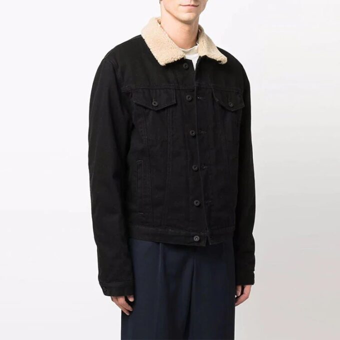 Chaqueta con solapas ecológica FW21, versión negra