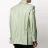 Chaqueta Contour de color liso, corte holgado, verde