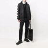 Chaqueta cortavientos con estampado del logotipo FW21, versión estándar, negro