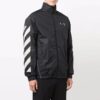 Chaqueta cortavientos con estampado del logotipo FW21, versión estándar, negro