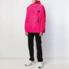 Chaqueta cortavientos con gran estampado de flecha en la espalda, color rojo