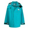 Chaqueta cortavientos desmontable de material funcional para hombre de Off-White, corte holgado, azul lago
