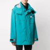 Chaqueta cortavientos desmontable de material funcional para hombre de Off-White, corte holgado, azul lago