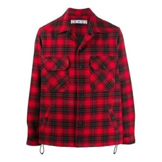 Chaqueta de algodón con estampado de Arrows FW20 para hombre, color rojo