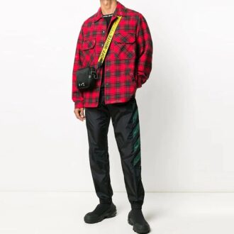 Chaqueta de algodón con estampado de Arrows FW20 para hombre, color rojo