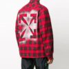 Chaqueta de algodón con estampado de Arrows FW20 para hombre, color rojo