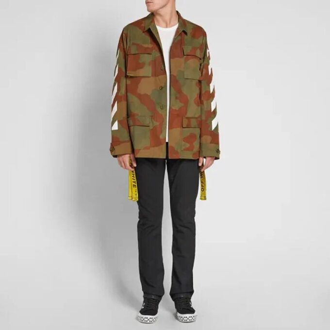 Chaqueta de algodón de camuflaje Arrows Sketch para hombre