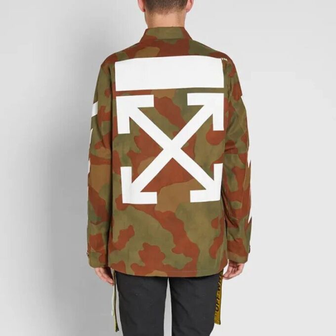 Chaqueta de algodón de camuflaje Arrows Sketch para hombre