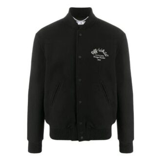 Chaqueta de béisbol con estampado de Arrows FW20 para hombre, negra