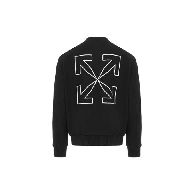 Chaqueta de béisbol con estampado de Arrows FW20 para hombre, negra